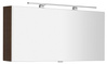 CLOE szafka z lustrem z oświetleniem LED, 120x50x18cm, sosna rustykalna