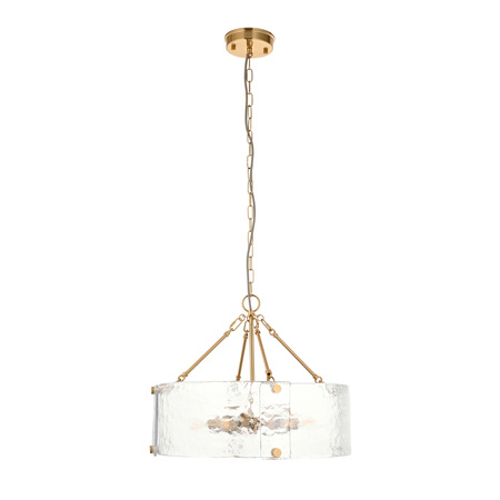 Keller 6 Pendant Light Brushed Aged Brass
