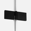 KABINA NEW AZURA BLACK ASYMETRYCZNA P 80x80x195 CZYSTE 6mm ACTIVE SHIELD