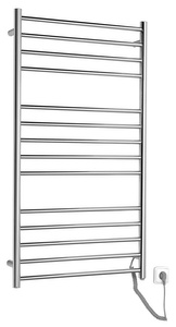 REDONDO elektryczna suszarka na ręczniki, okrągła, 630x1160 mm, 130 W, stal nierdzewna polerowana