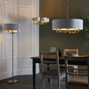 Highclere 6 Pendant Light Antique Brass 500-1855mm