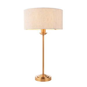 Highclere 1 Table Lamp Vintage Brass