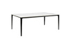 Stół SLIM 180x90 biały, czarny -          ceramiczny marmur, aluminium