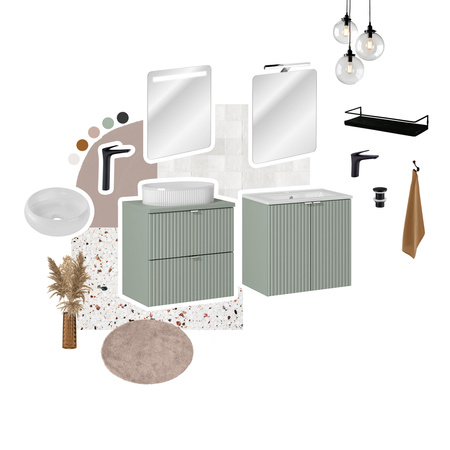 Szafka pod umywalkę 80cm 2 szuflady