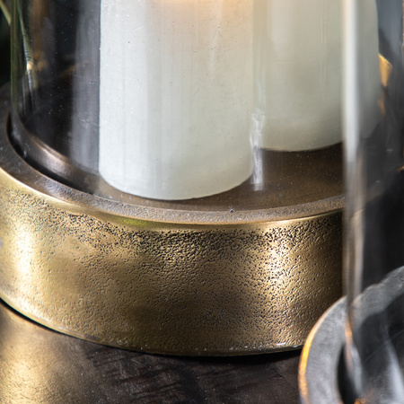 Linton Hurricane Antiq Brass Finish 245 x 245 x 480 mm