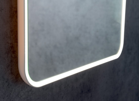 FLOAT Lustro z podświetleniem LED 60x80cm, białe