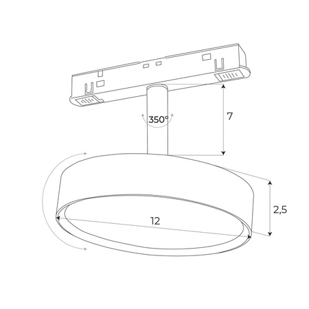 Maxlight M0014N Reflektor Magnetyczny  System On/Off 11,5W 855LM 3000K