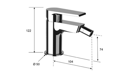KAI bateria bidetowa, czarny mat