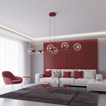 MAGNUS 6 BURGUNDY TRANSPARENT