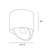 MAXLIGHT C0265 LAMPA SUFITOWA VECTOR 10W BIAŁA