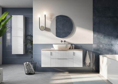 CIRASA szafka pod umywalkę 59,2x64x46cm, biały mat strip