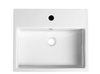 PURITY umywalka wpuszczana w blat, 50x42cm, biała