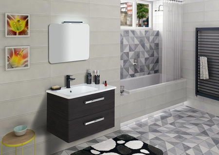 VERONICA 2 oświetlenie ścienne LED, 8 W, 300x25x83 mm, IP44, czarny