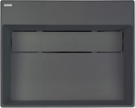 Umywalka granitowa nablatowa z miejscem na baterię - z maskownicą