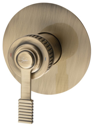 VERSI bateria prysznicowa podtynkowa, 1 wyjście, brąz