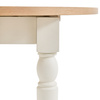 Eton Round Ext Dning Table White 1100/1500x750mm