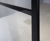 CURE BLACK walk-in, 1000 mm, szkło czyste