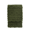 Woodland Cable Knit Throw Forest Green 1300x1700mm