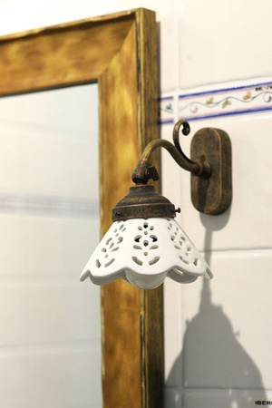BARI oświetlenie E14 40W, 230V, IP21, ceramiczne, brąz