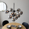 Oscar 11 Pendant Light Black Chrome
