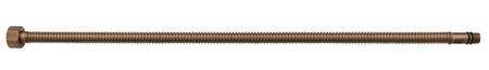 Przyłącze ze stali nierdzewnej, rura spiralna, M10x3/8", 40cm, miedź