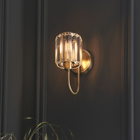 Berenice 1 Wall Light Antique Brass