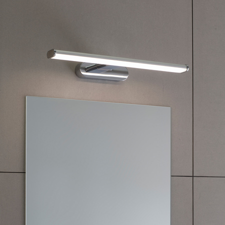 Kinkiet Moda – chrom / mrożony, 40 × 13,2 × 4,2 cm
