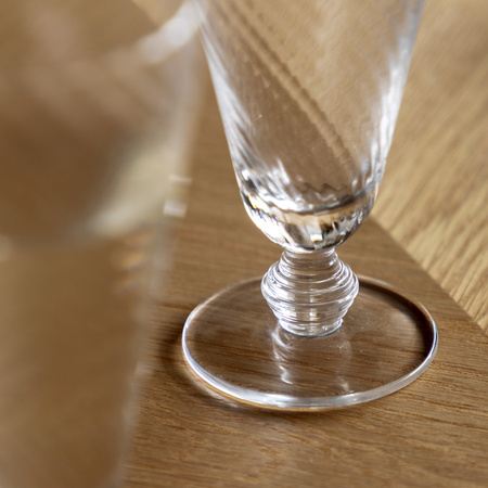Swirl Flute Glass Clear (4pk) 72x72x165mm