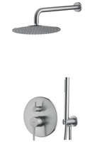 Zesta wannowy podtynkowy L-200mm fi-25cm-Emmevi Rubinetterie/Filo inox