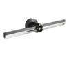 Lampa ścienna LOVELY LED 58 cm- czarno szklany kinkiet