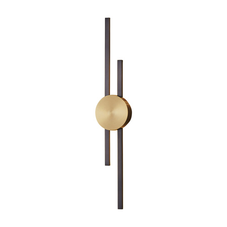Lampa ścienna CENTRO 64 cm - LED, czarno mosiężny