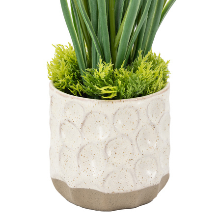 Spring Hydrangea White in Ceramic Pots Set of 2