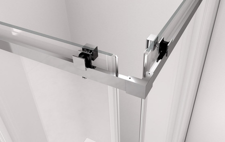 THRON SQUARE kabina prysznicowa prostokątna 1100x800mm, rolki kanciaste, wejście z rogu