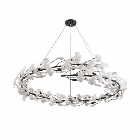 Lampa wisząca BOTANIKA 150 cm - czarna, G9, regulowana, designerska