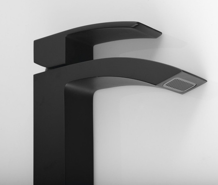 GINKO 25 bateria umywalkowa wysoka, czarny mat