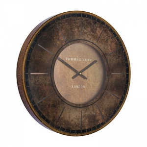 Florentine Wall Clock Leather 21in