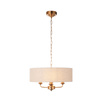 Highclere 3 Pendant Vintage Brass