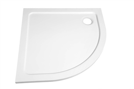 TECMI brodzik prysznicowy kompozytowy, półokrągły 90x90x3cm, R55