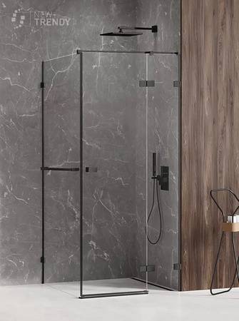 KABINA AVEXA BLACK PROSTOKĄTNA L 90x80x200 CZYSTE 6mm ACTIVE SHIELD