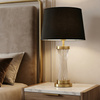 LAMPA NOCNA GLAMOUR CZARNO-MOSIĘŻNA VILLANOVA