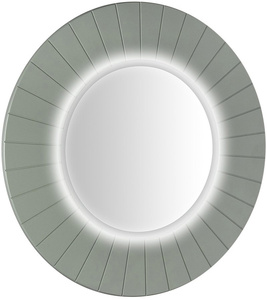 LUMIRO STRIP okrągłe lustro z oświetleniem LED w ramie średnica 90cm, verde