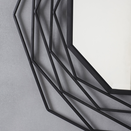 Lustro Estella, czarne, 910 x 910 mm