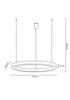 MOOSEE lampa wisząca RING 80 złota
