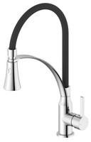 HEBE bateria kuchenna z prysznicem, chrom