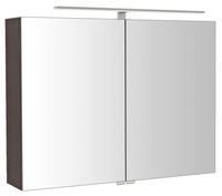 RIWA szafka z lustrem, oświetlenie LED, 81x70x17cm, sosna rustykalna