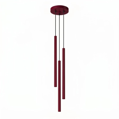 Lampa wisząca PASTELO 3P burgund