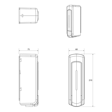 OLMO dozownik mydła płynnego 350ml, biały