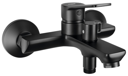 SINTRA bateria wannowa ścienna, czarny mat