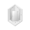 KABINA NEW AZURA PIĘCIOKĄTNA P 90x90x195 CZYSTE 6mm ACTIVE SHIELD