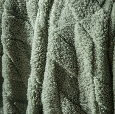 Tekstury Dzianina krzyżowa Aspen Green 130 x 170 cm